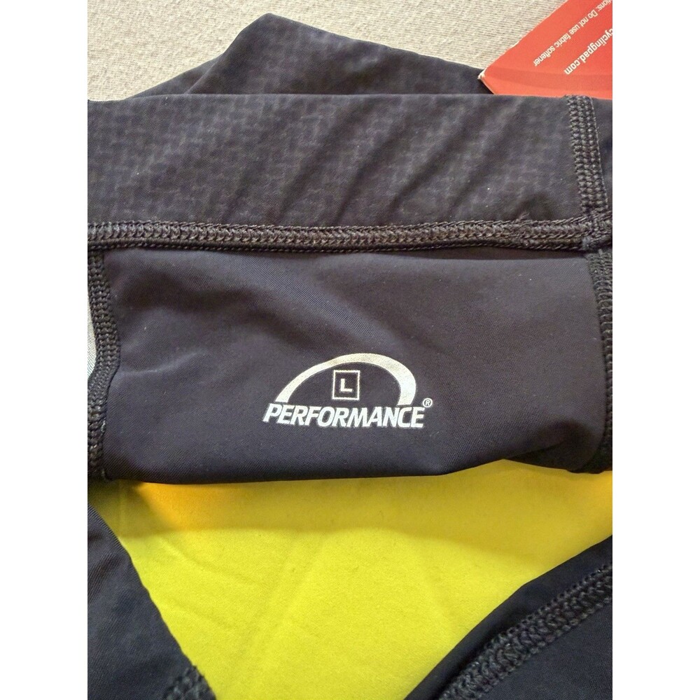 New Performance Elite UV Men Black Cycling Padded Shorts Large Made In USA - Picture 2 of 10